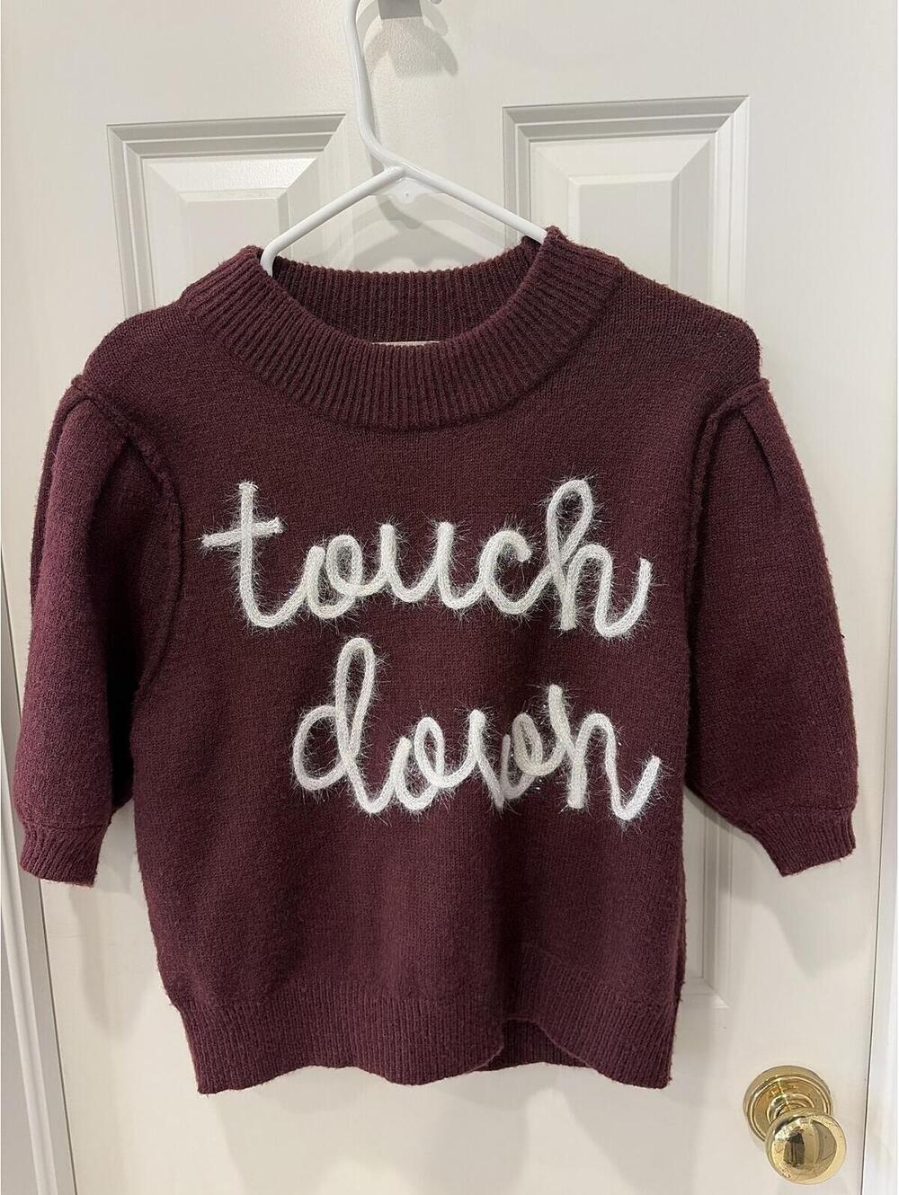 It’s Game Day! Maroon Touchdown sweater from Altar’d State size large